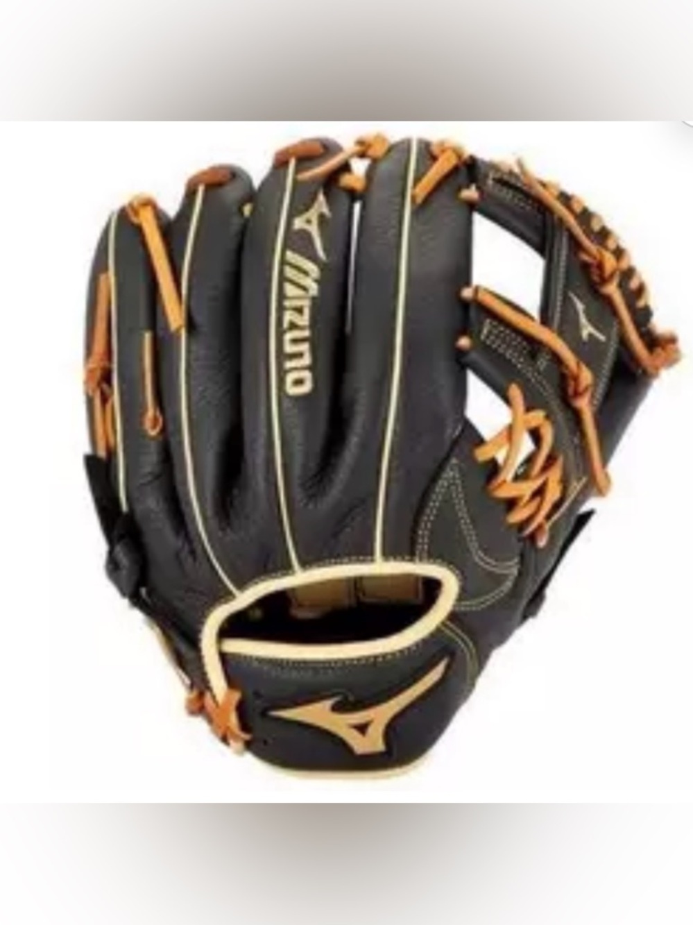 Mizuno Black and Tan Youth Baseball Glove